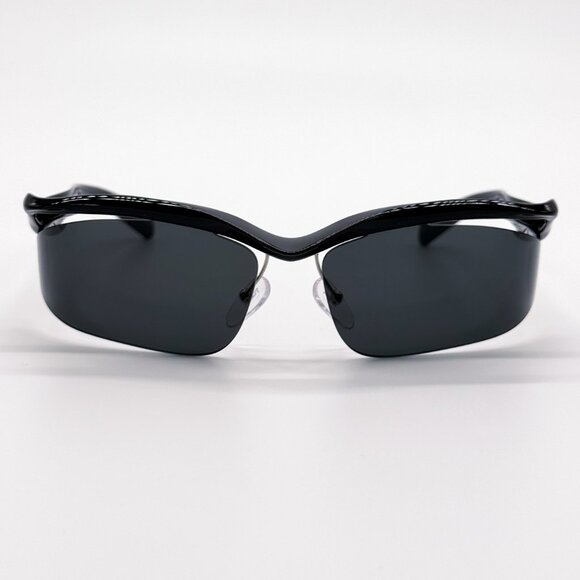 NEW PRADA PRA25S 1AB5S0 SUNGLASSES SPR A25 WOMEN OVAL BLACK PR A25S 1AB5S0 main image 6